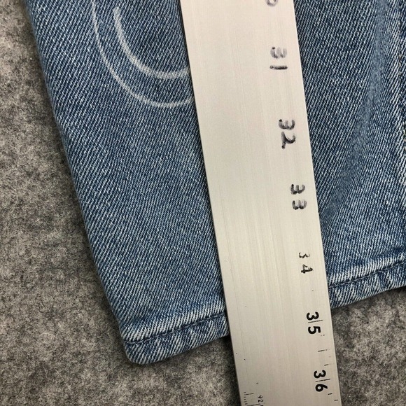 Hollister Jeans Women's 5R Ultra High-Rise Mom Stretch Light Wash Blue Denim - Picture 7 of 10